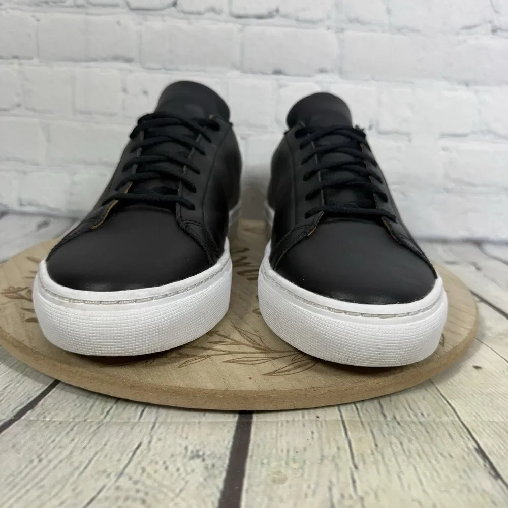 FootJoy Golf Shoes Mens 10 M Black Leather Spikeless Sneaker Preppy Casual
